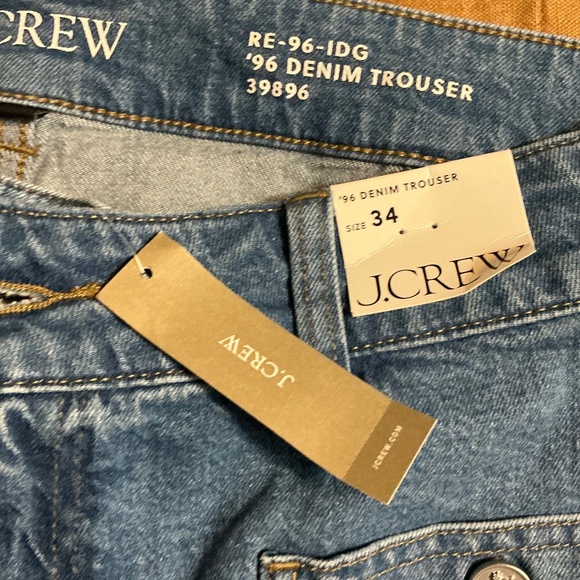 J CREW High-rise Sailor denim trouser in 1996 semi-stretch JEANS SIZE 34 - Picture 6 of 6